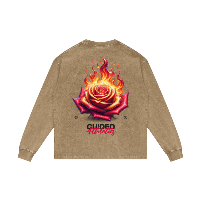 Fitnah فتنة Flames Long Sleeve Tee