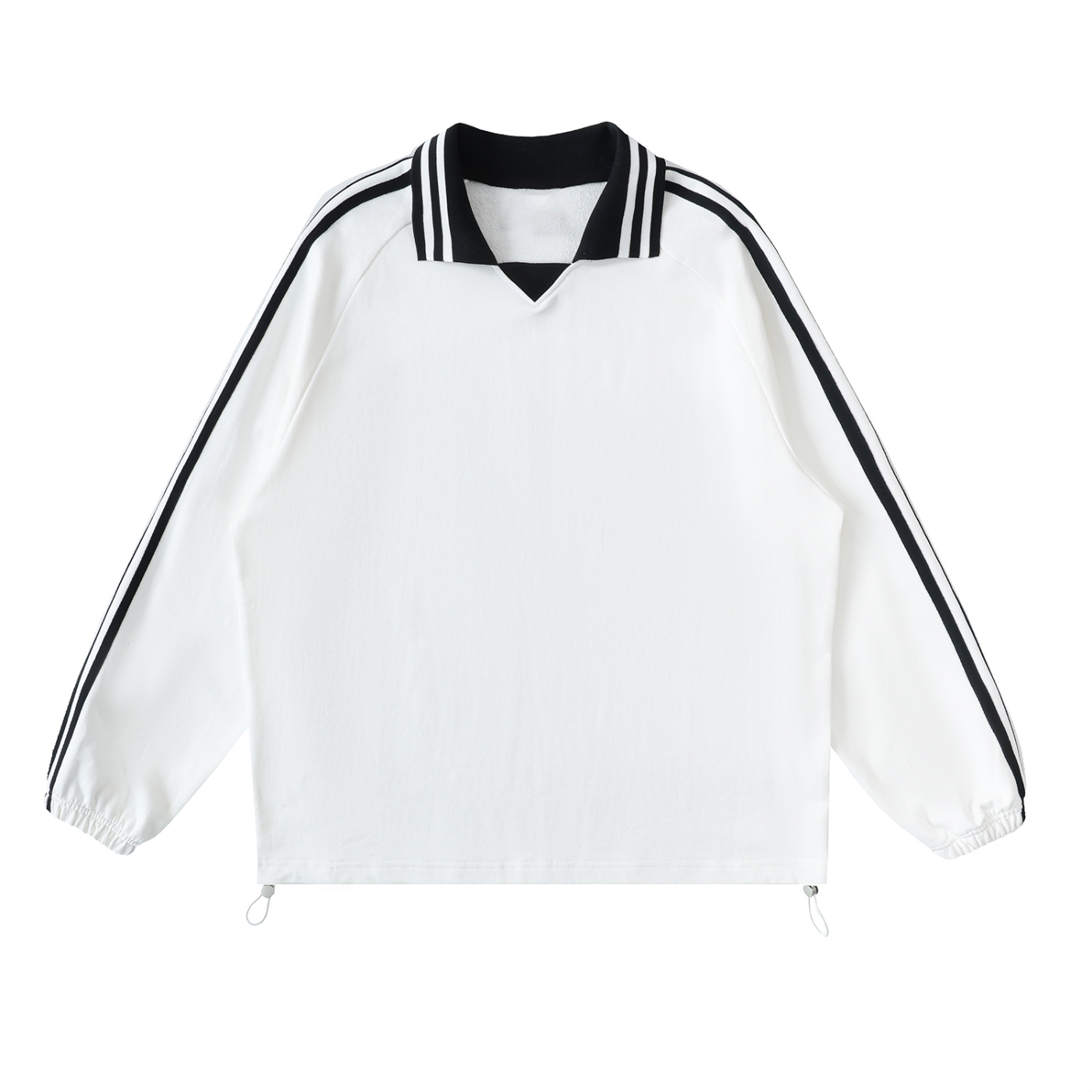 $1,000,000 For Palestine LIMITED Contrast Striped Lapel Collar Sweatshirt