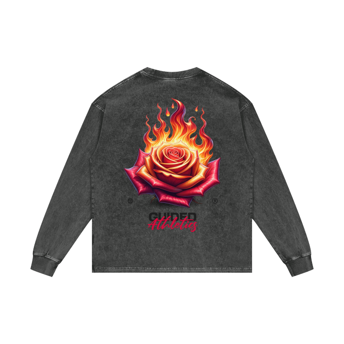 Fitnah فتنة Flames Long Sleeve Tee