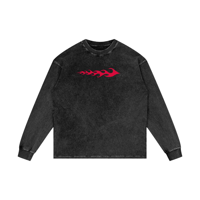 Fitnah فتنة Flames Long Sleeve Tee
