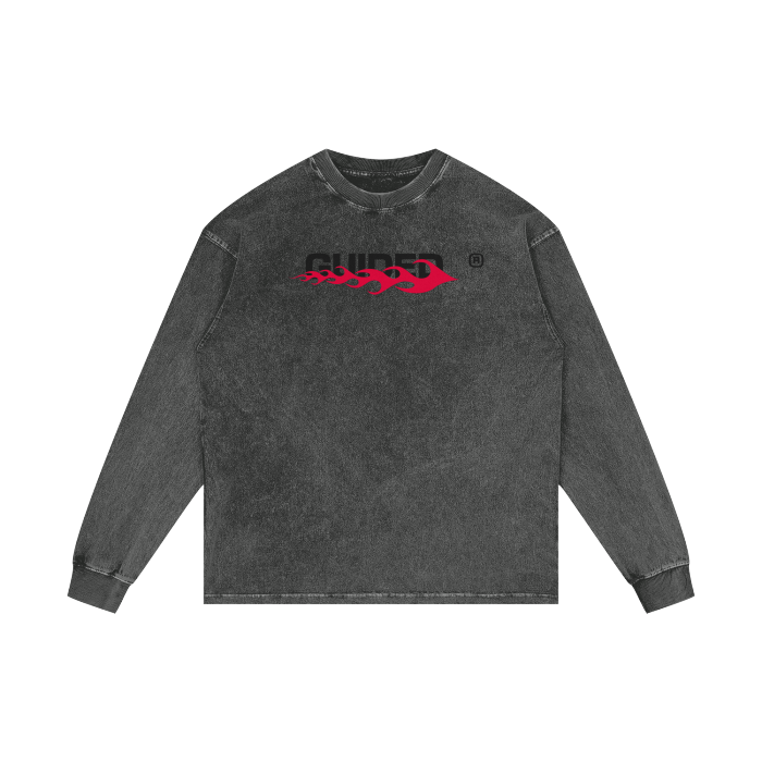 Fitnah فتنة Flames Long Sleeve Tee