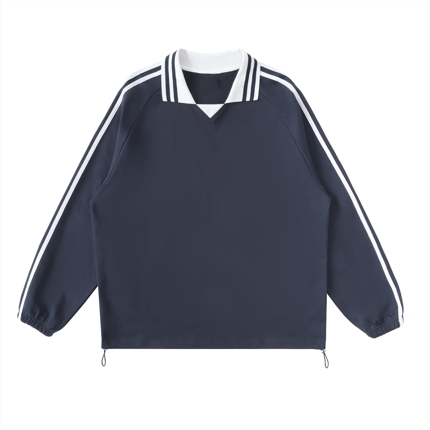 $1,000,000 For Palestine LIMITED Contrast Striped Lapel Collar Sweatshirt