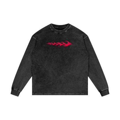 Fitnah فتنة Flames Long Sleeve Tee