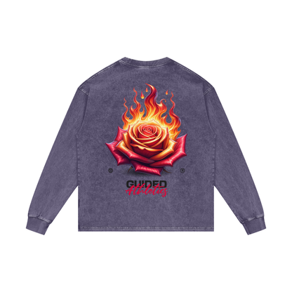 Fitnah فتنة Flames Long Sleeve Tee