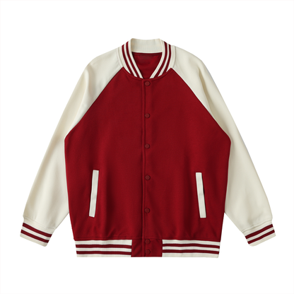 $1,000,000 For Palestine LIMITED Two Tone Raglan Sleeve Varsity Jacket